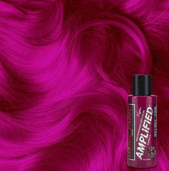 Manic Panic Hot Pink 118ml Amplified Squeeze Bottle Formula Hair Color