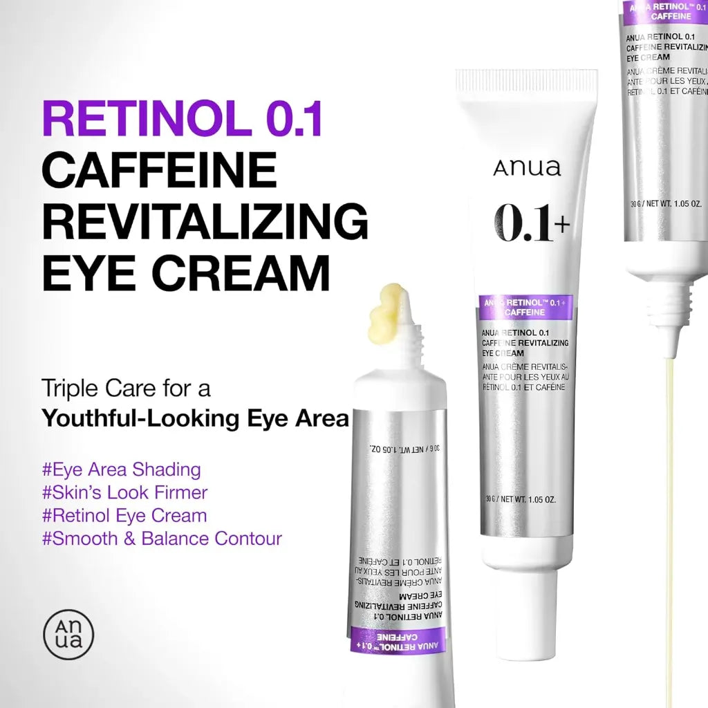 Anua Retinol 0.1 Caffeine Revitalizing Eye Cream 30ml