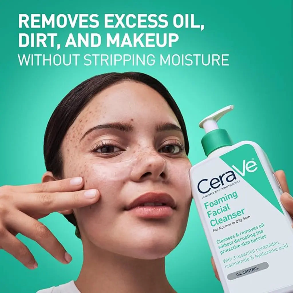 CeraVe Foaming Facial Cleanser for Normal to Oily Skin 355ml