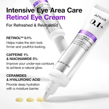 Anua Retinol 0.1 Caffeine Revitalizing Eye Cream 30ml