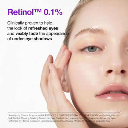 Anua Retinol 0.1 Caffeine Revitalizing Eye Cream 30ml