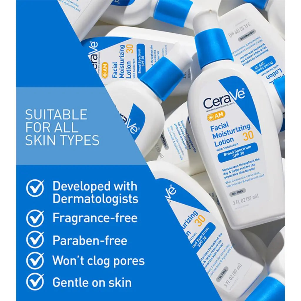 CeraVe AM Facial Moisturising Lotion with SPF 30