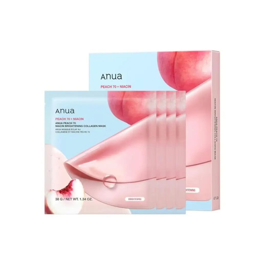 Peach 70 Niacin Brightening Collagen Mask Peach 38g