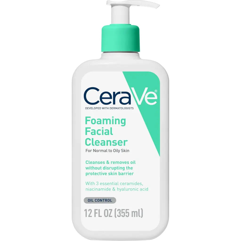 CeraVe Foaming Facial Cleanser for Normal to Oily Skin 355ml